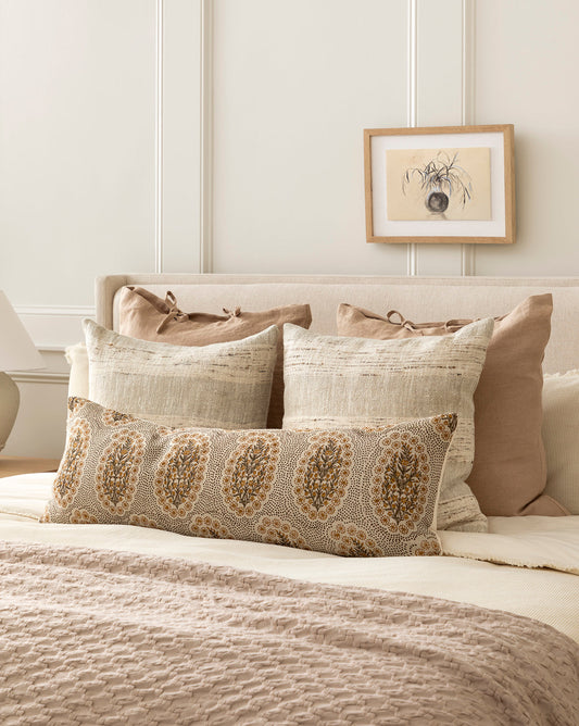 Housse de coussin en lin Kara