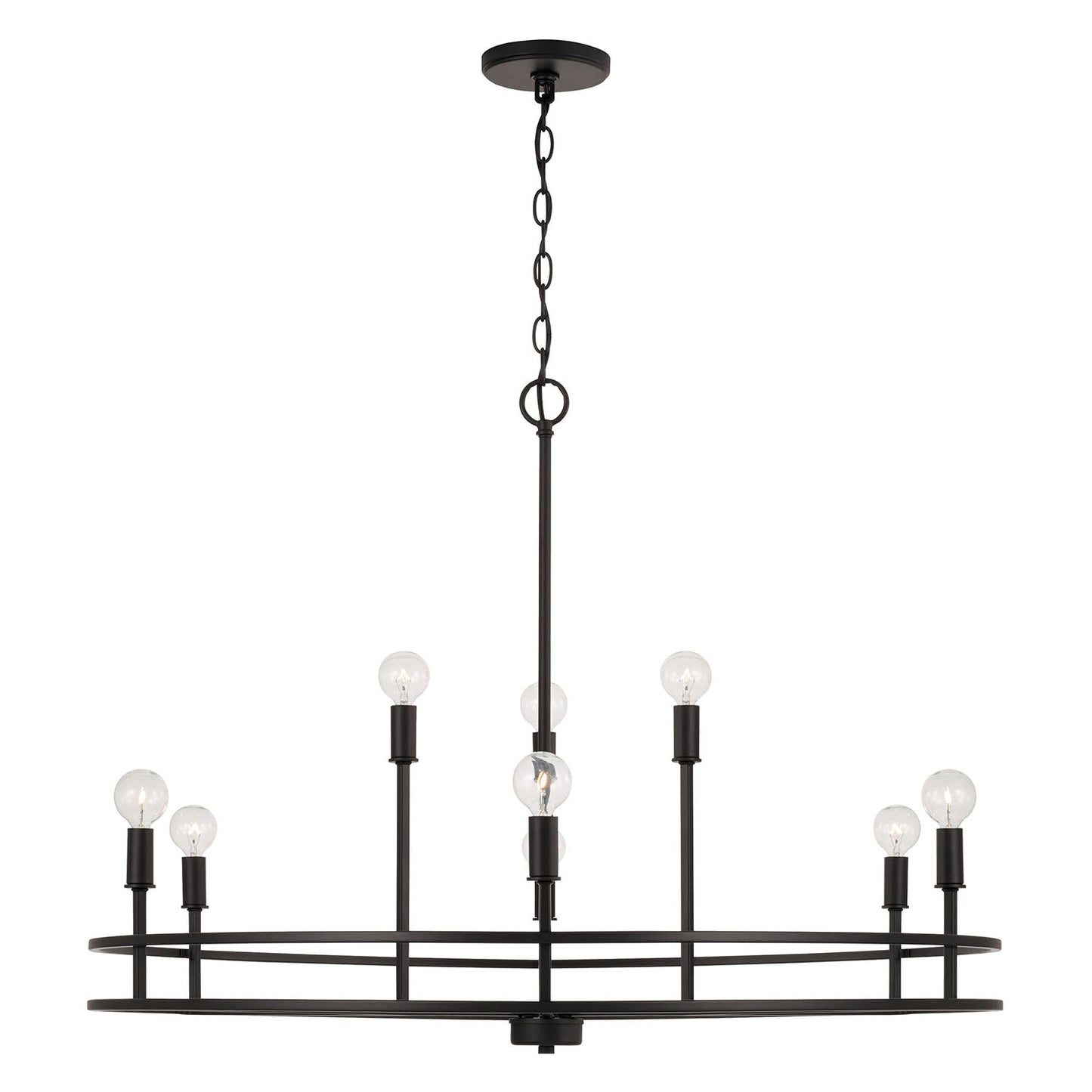 Lustre Fuller à 9 lumières - Noir mat