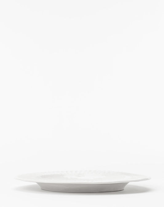 Assiette plate blanche Adele (lot de 4)