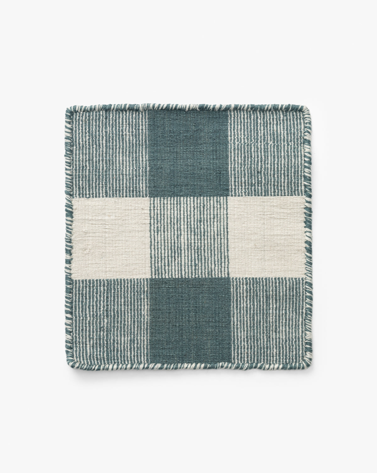 Échantillon de tapis d'intérieur/extérieur bleu Belleville