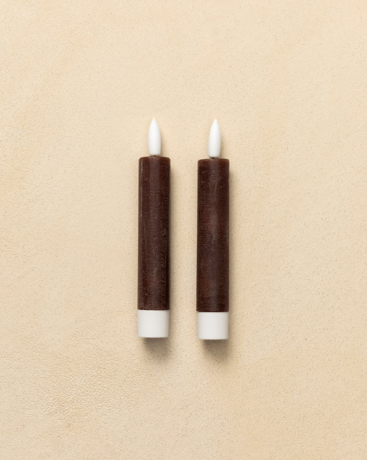 Bougies coniques en cire à LED (lot de 2)