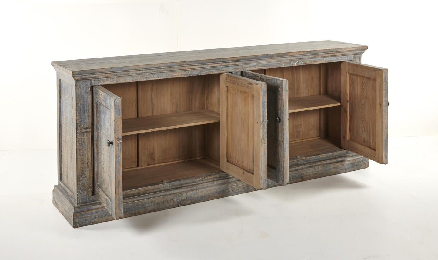 Buffet Mira 4 portes - Bleu antique