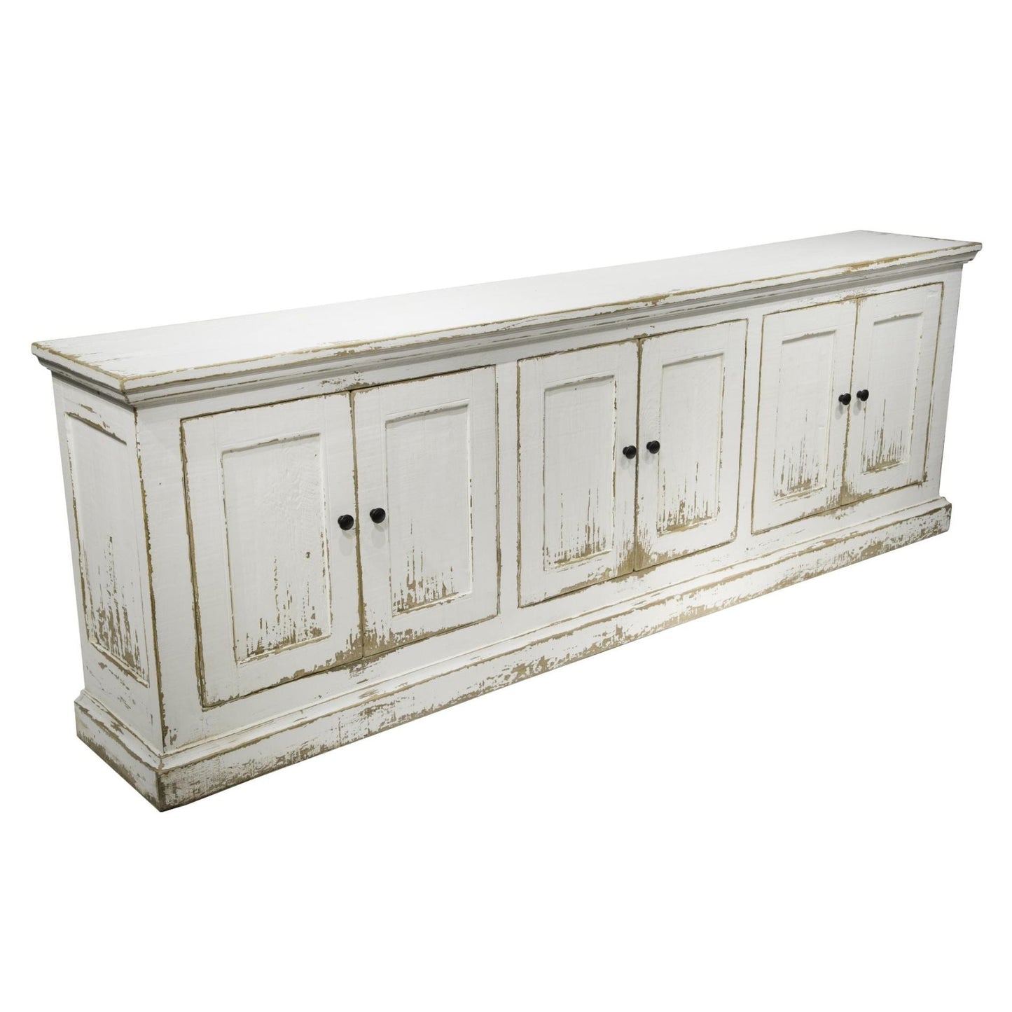 Buffet Mira 6 portes - Blanc antique