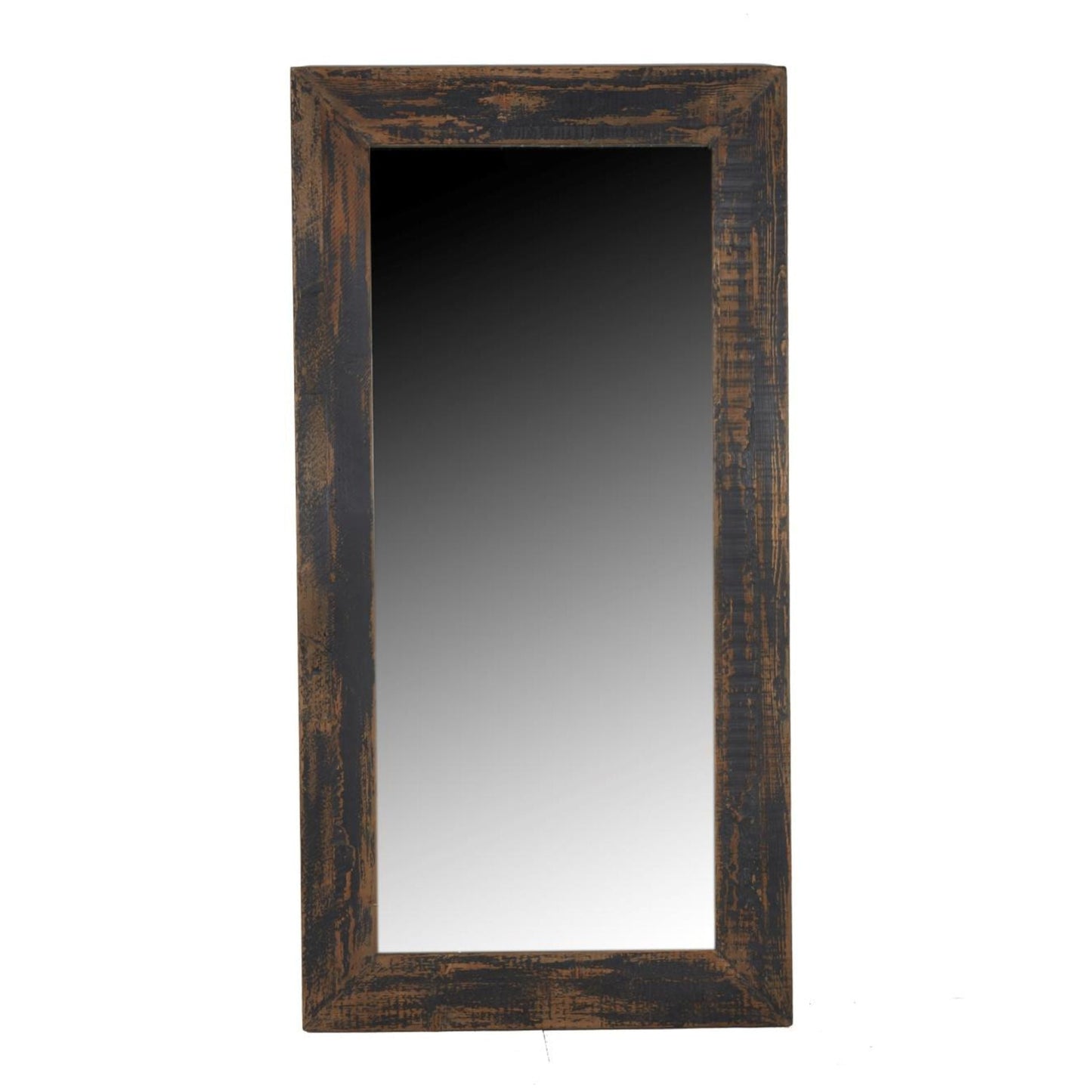 Miroir incliné noir vieilli