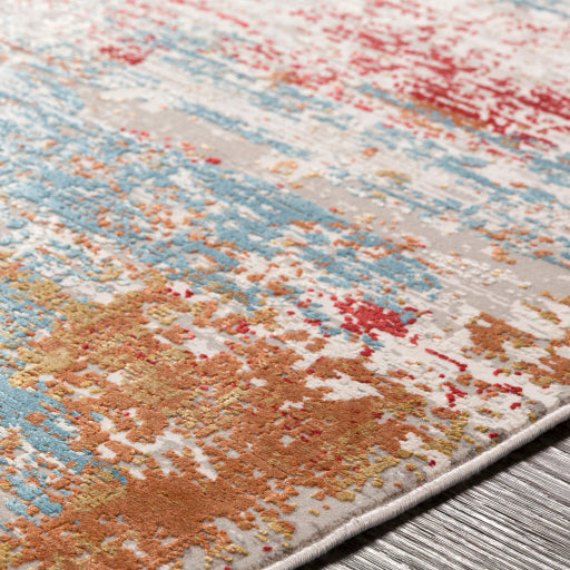 Tapis orange brûlé solaire