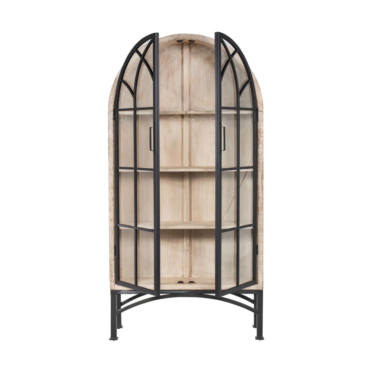Armoire cintrée Vickie - Blanc lavé