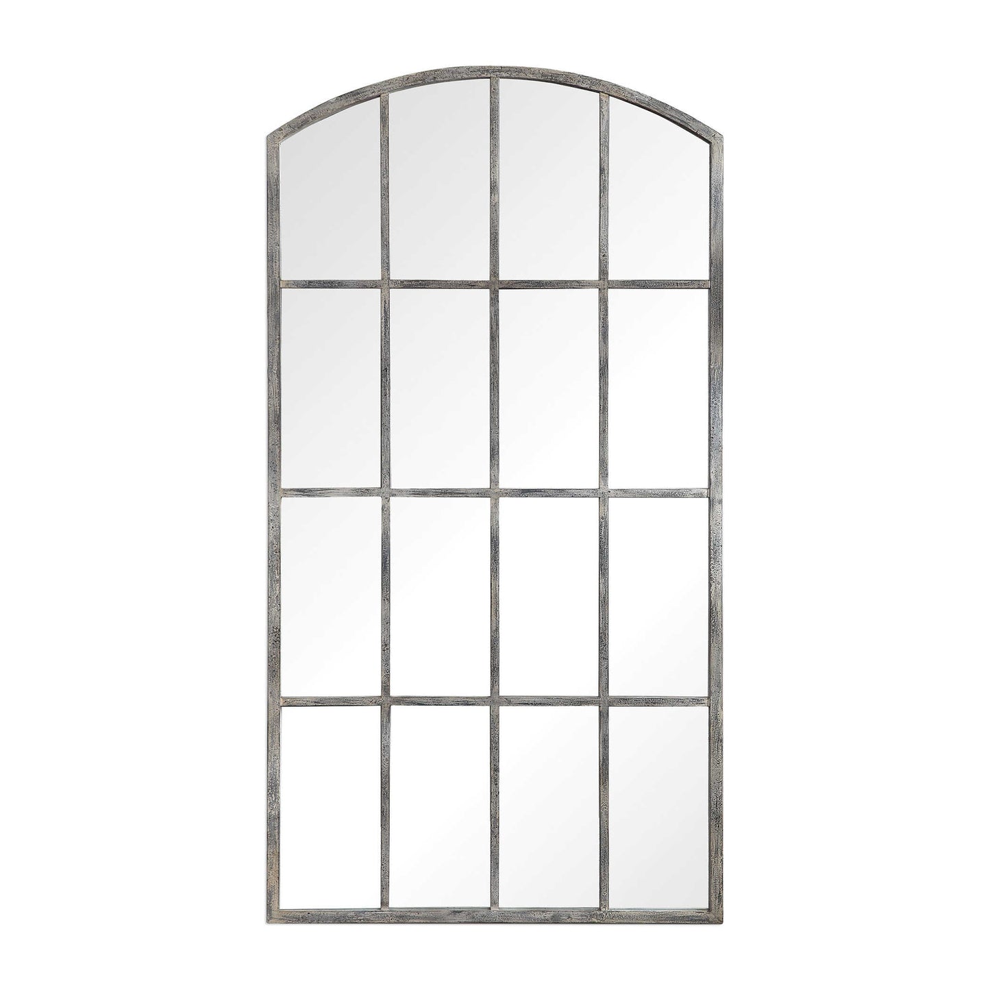 Grand miroir arqué Amiel - Blanc lavé