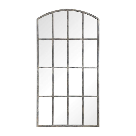 Grand miroir arqué Amiel - Blanc lavé
