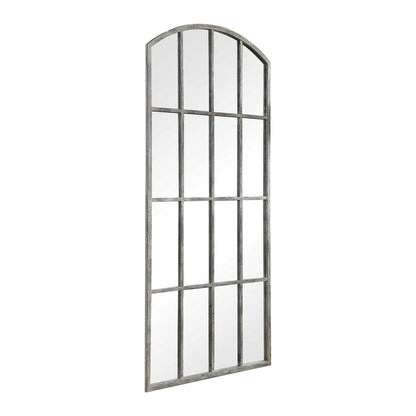 Grand miroir arqué Amiel - Blanc lavé