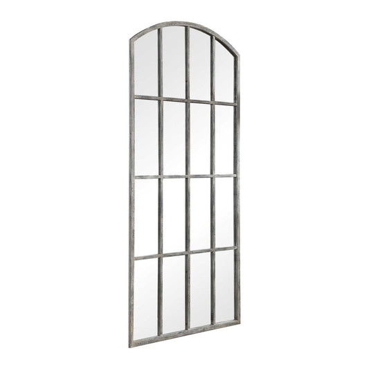 Grand miroir arqué Amiel - Blanc lavé