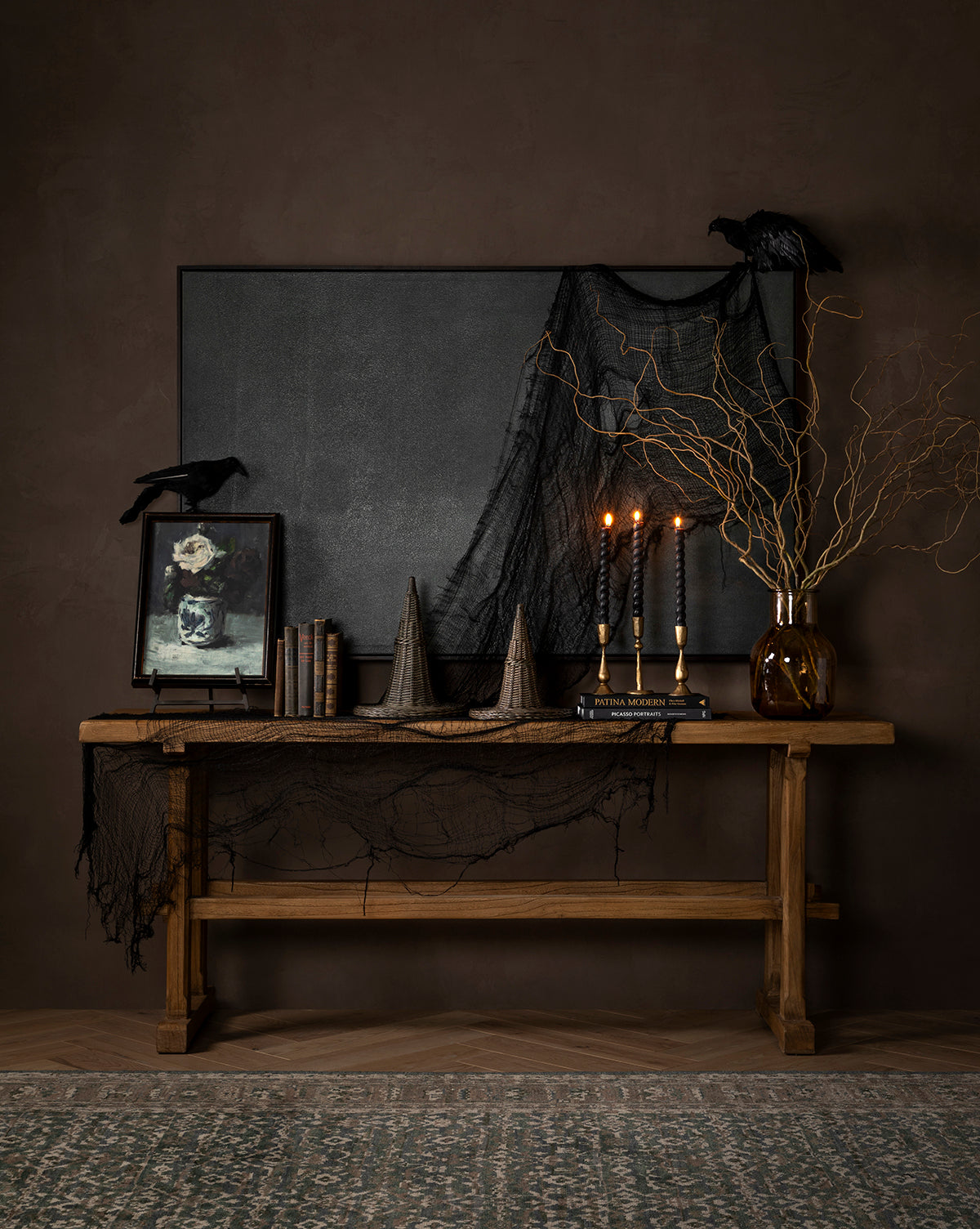 Chapeaux de sorcière en osier (lot de 2)