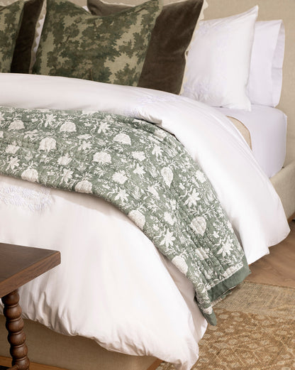 Couette imprimée Audrey Sage