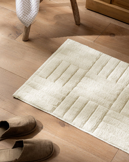 Tapis de bain en coton Perdita