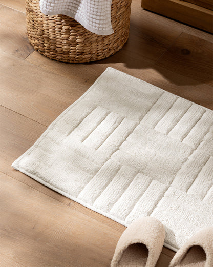 Tapis de bain en coton Perdita