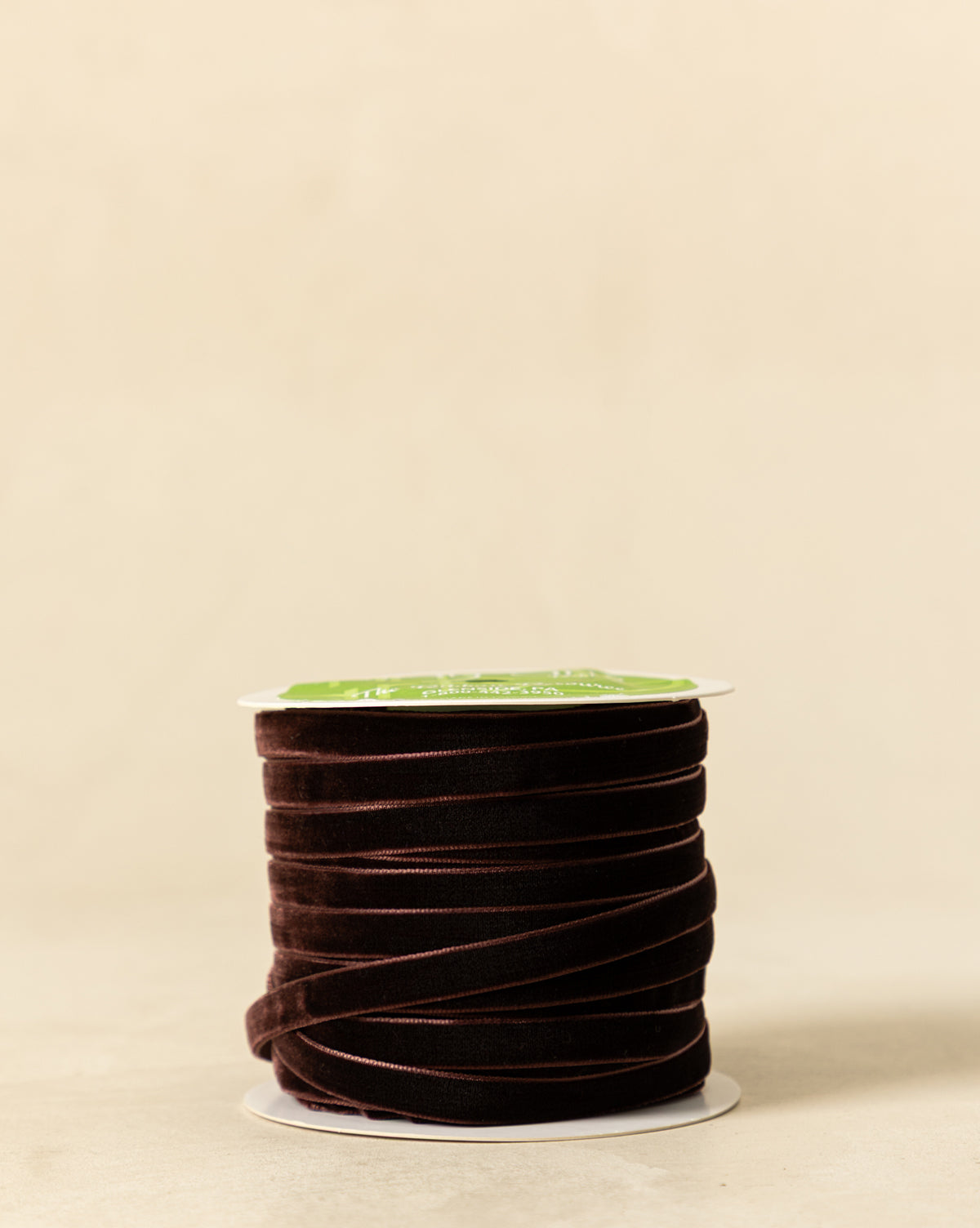 Ruban de velours 3/8 avec bord tissé