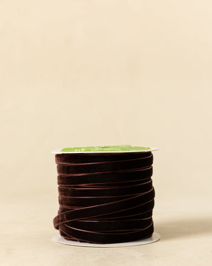 Ruban de velours 3/8 avec bord tissé
