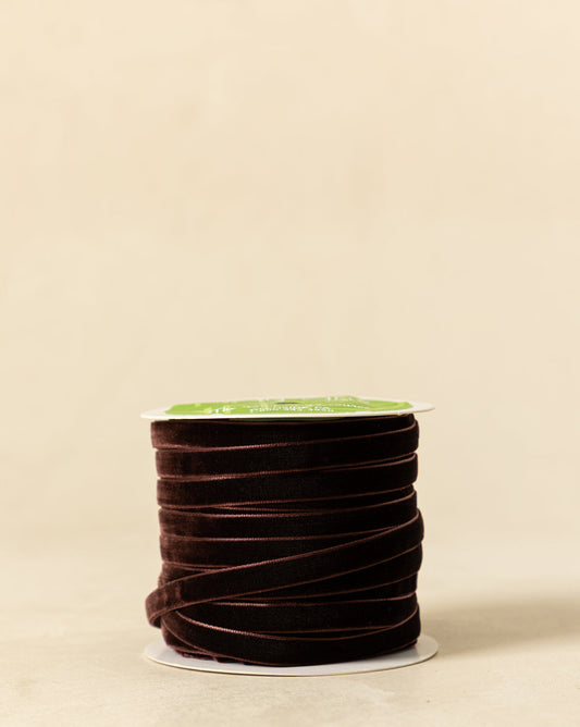 Ruban de velours 3/8 avec bord tissé