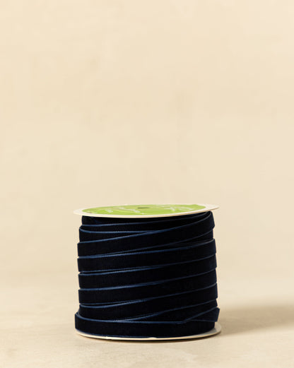 Ruban de velours 3/8 avec bord tissé