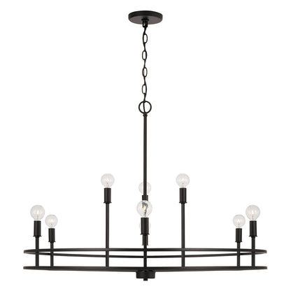 Lustre Fuller à 9 lumières - Noir mat