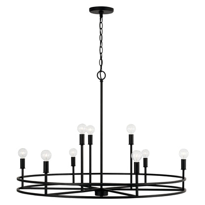 Lustre Fuller à 9 lumières - Noir mat