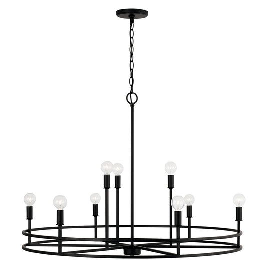 Lustre Fuller à 9 lumières - Noir mat