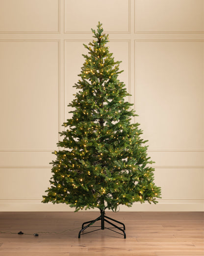 Arbre artificiel pré-éclairé en pin Allison de 9 pi