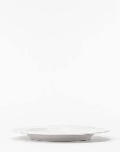 Assiette plate blanche Adele (lot de 4)