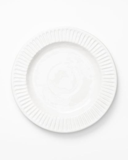 Assiette plate blanche Adele (lot de 4)
