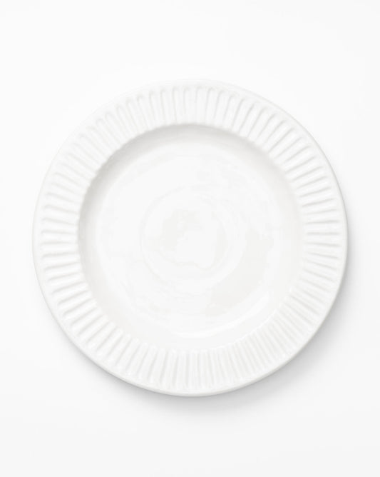 Assiette plate blanche Adele (lot de 4)