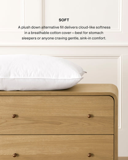 Oreiller de lit alternatif en duvet PrimaSera