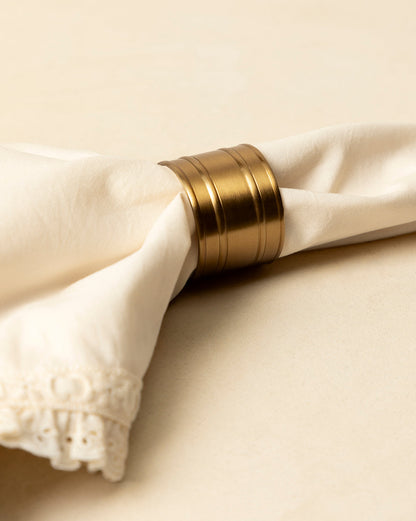 Ronds de serviette en argent (lot de 4)