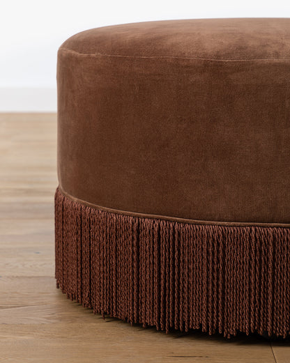 Pouf à franges Astrid