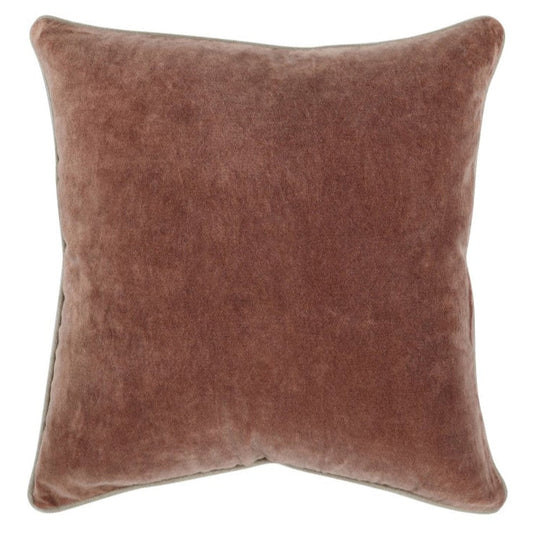 Oreiller en velours auburn 