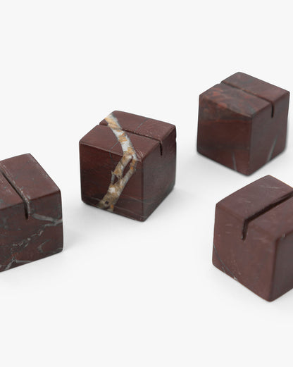 Porte-cartes de table en marbre Auburn (lot de 4)