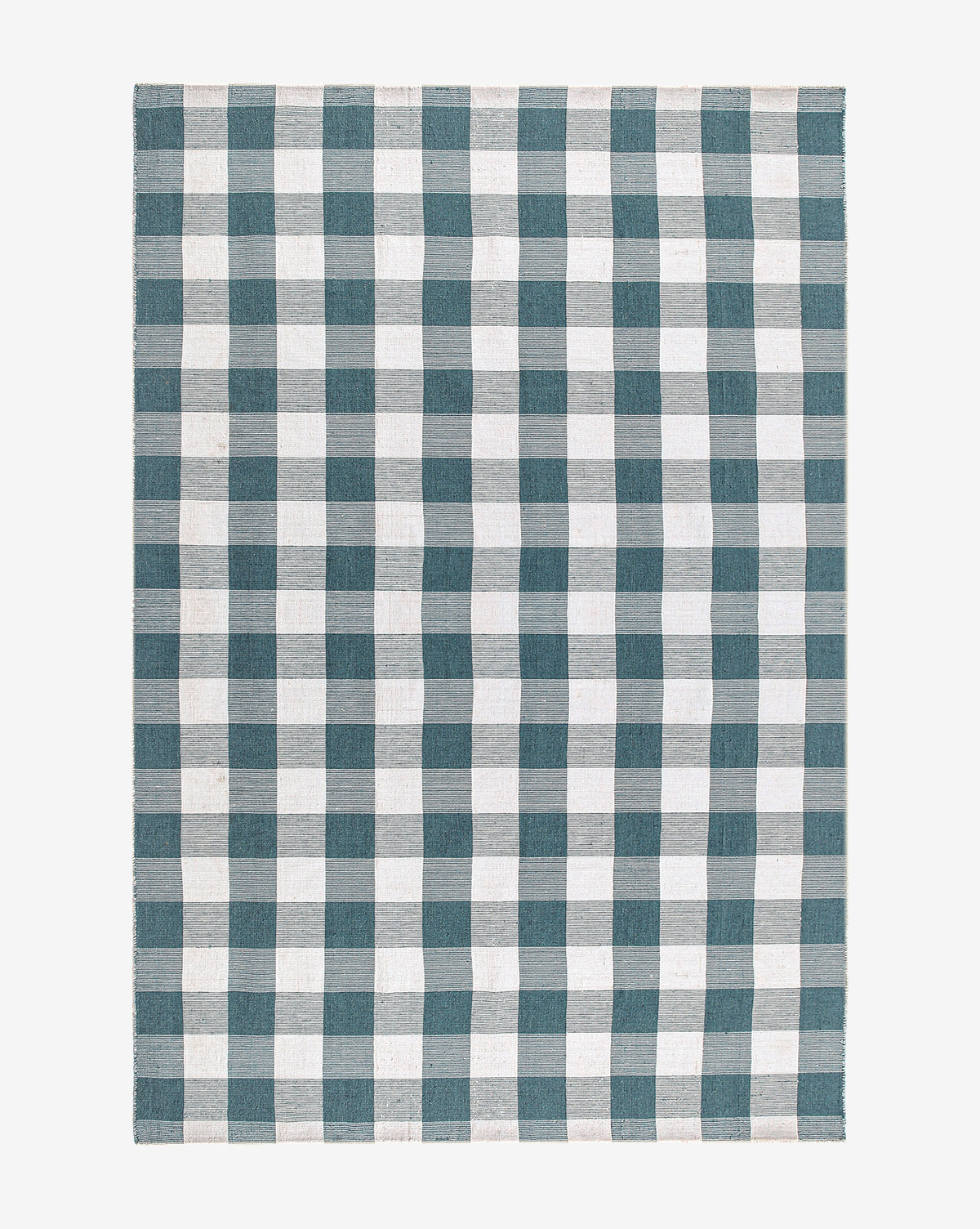 Tapis d'intérieur/extérieur tissé à la main bleu Belleville