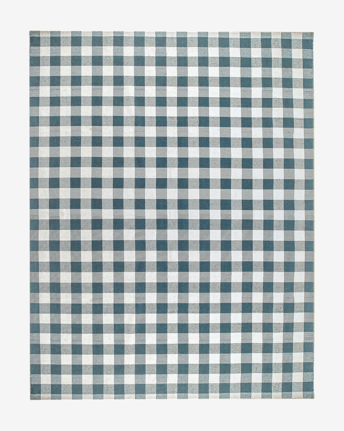 Tapis d'intérieur/extérieur tissé à la main bleu Belleville