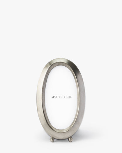 Cadre photo en étain Blanche