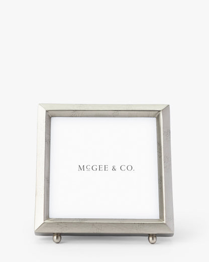 Cadre photo en étain Blanche