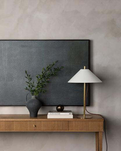 Cruche en terre cuite au charbon de bois