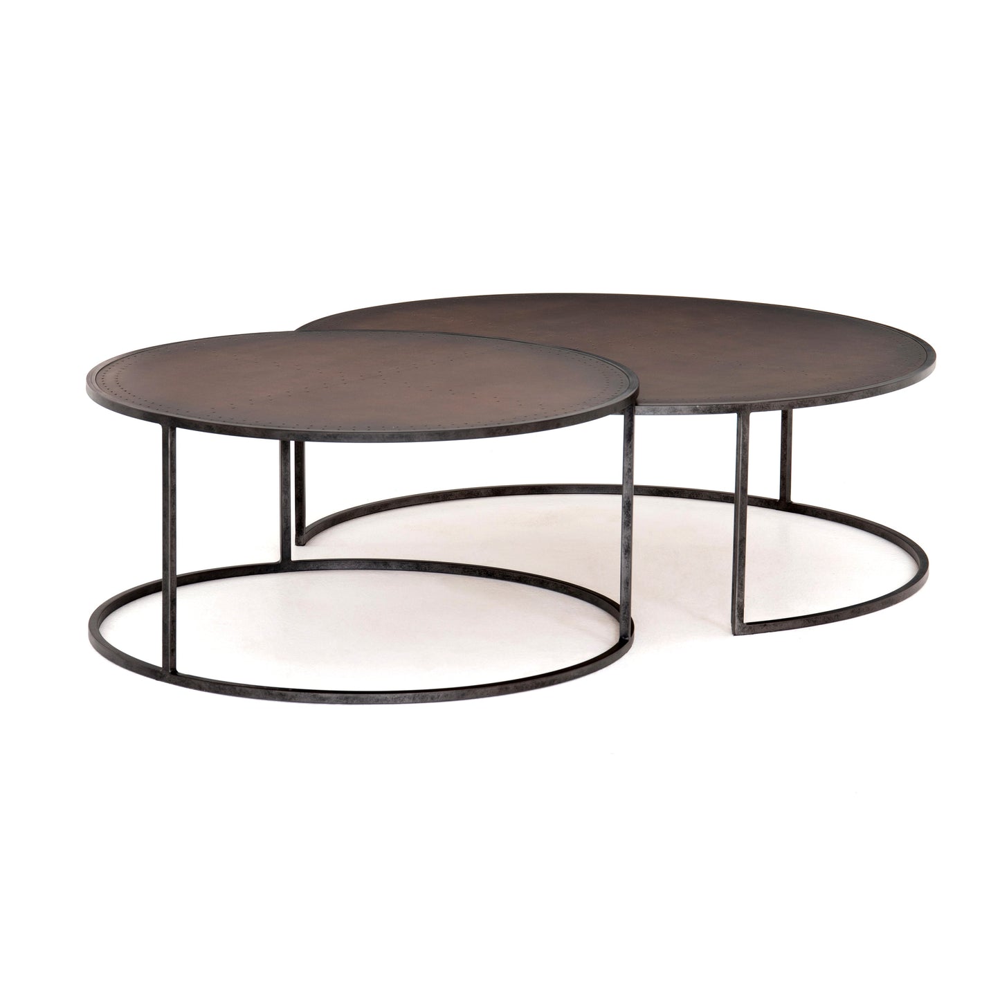 Ensemble de tables basses gigognes Catalina - Cuivre antique