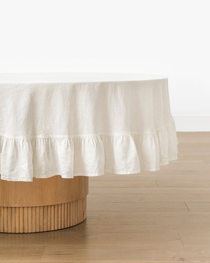 Nappe à volants en lin Catania