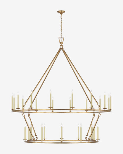 Lustre à anneaux à deux niveaux Darlana