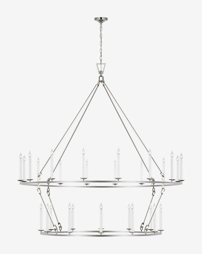 Lustre à anneaux à deux niveaux Darlana