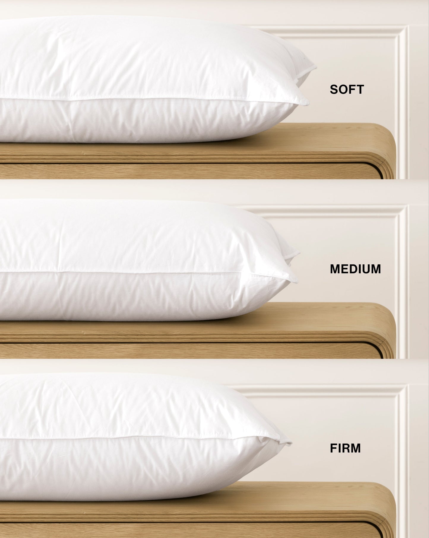 Oreiller de lit classique en duvet