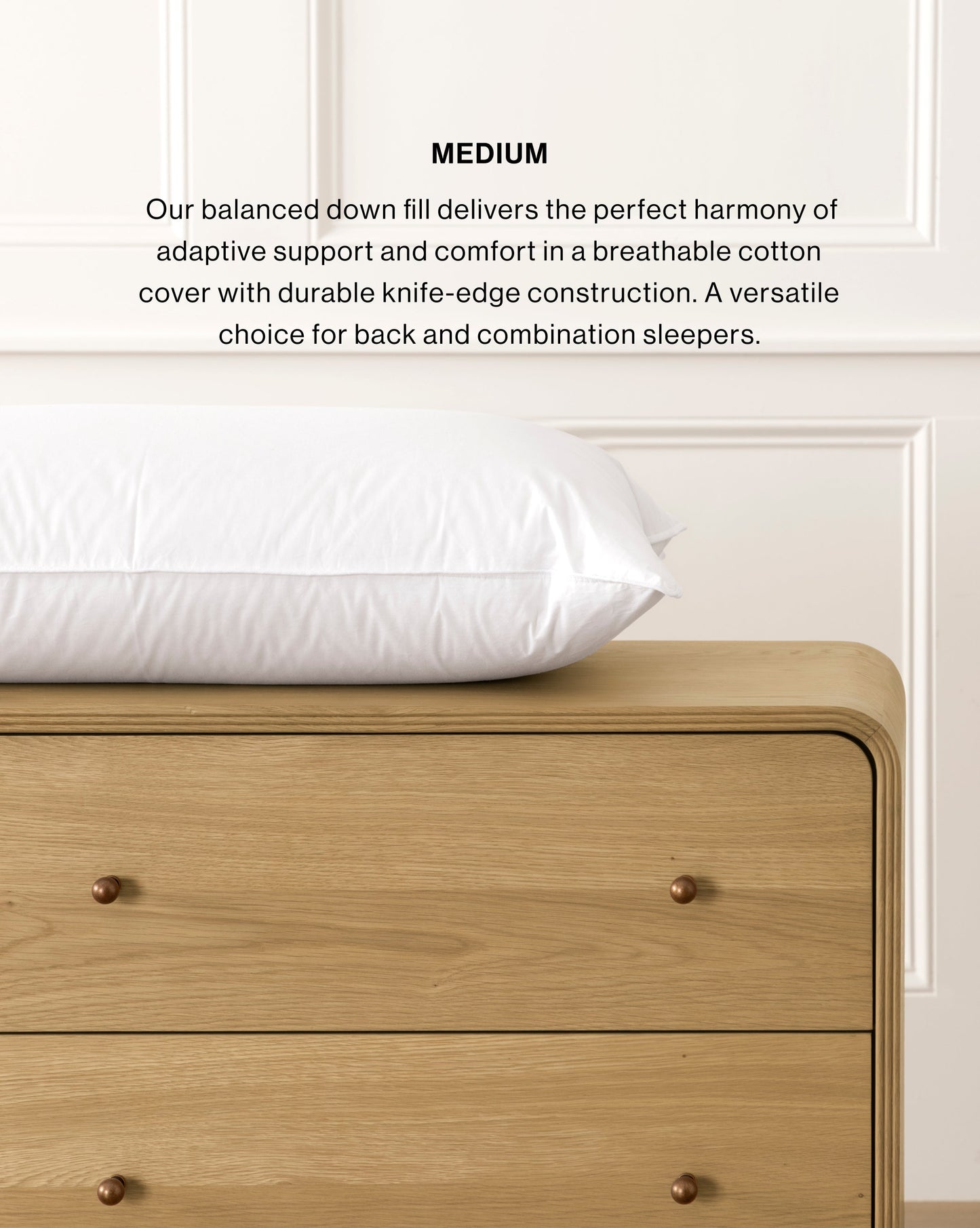 Oreiller de lit classique en duvet