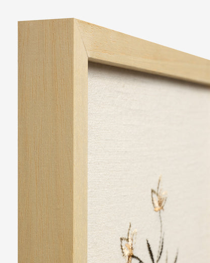 Fleurs de lutin brodées