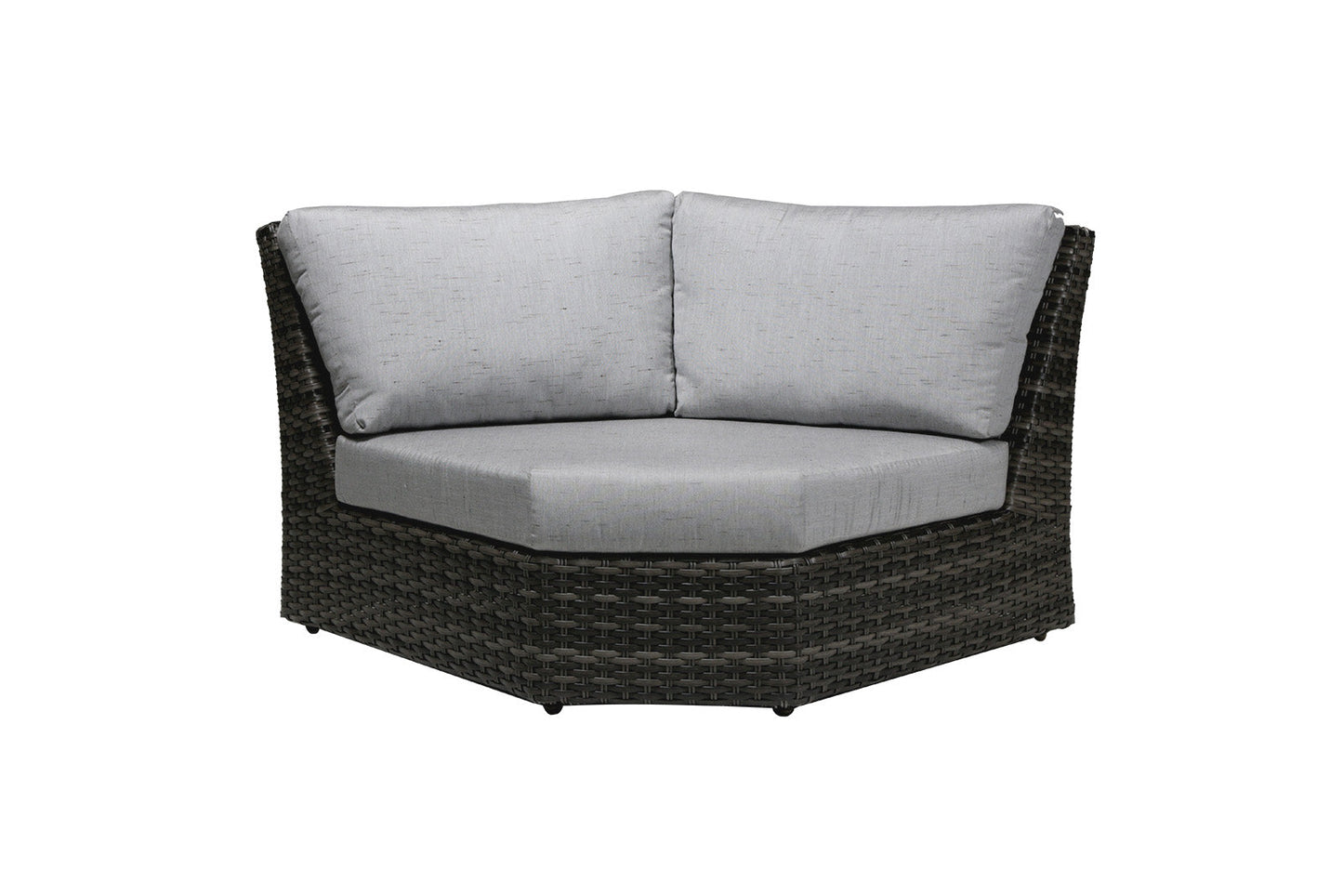 Chaise d'angle incurvée Portfino - Gris