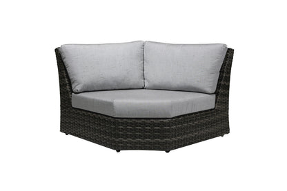 Chaise d'angle incurvée Portfino - Gris