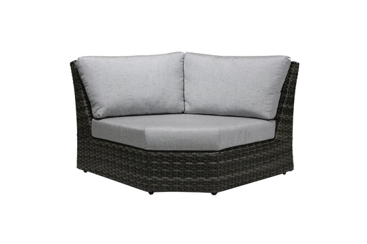 Chaise d'angle incurvée Portfino - Gris