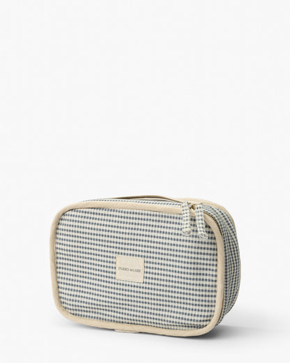 Trousse de beauté à carreaux vichy